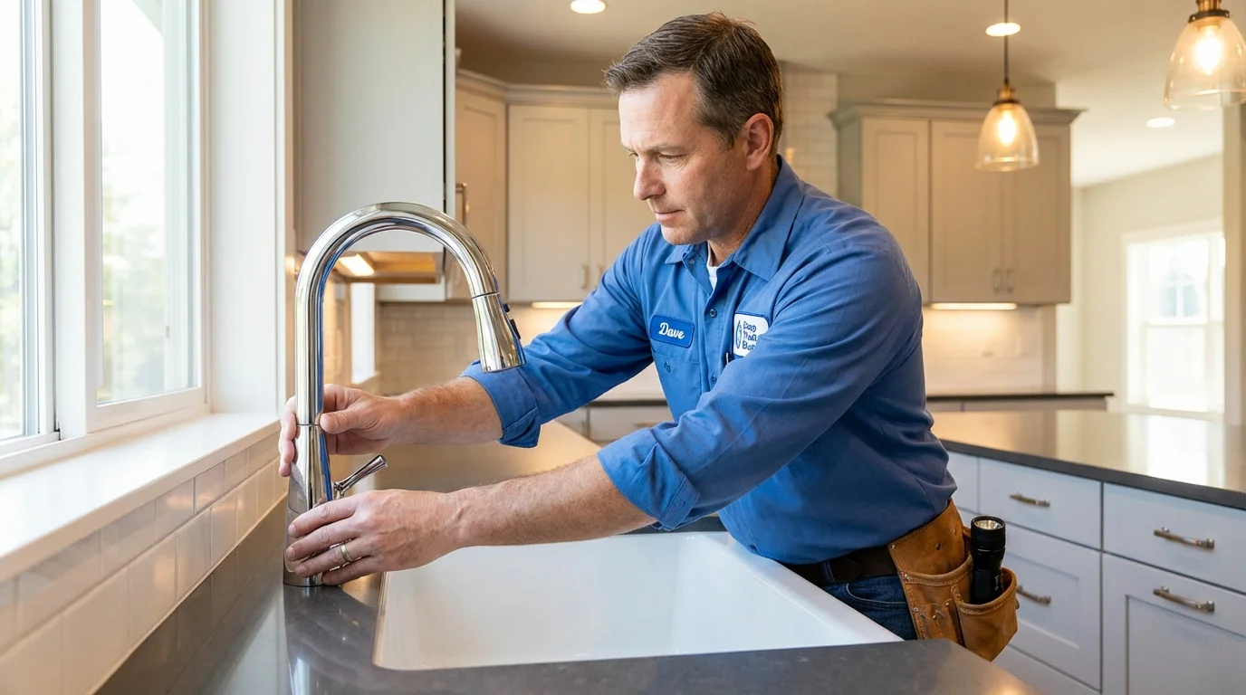 Kitchen faucet installation by Johns Plumbing LLC in Colville