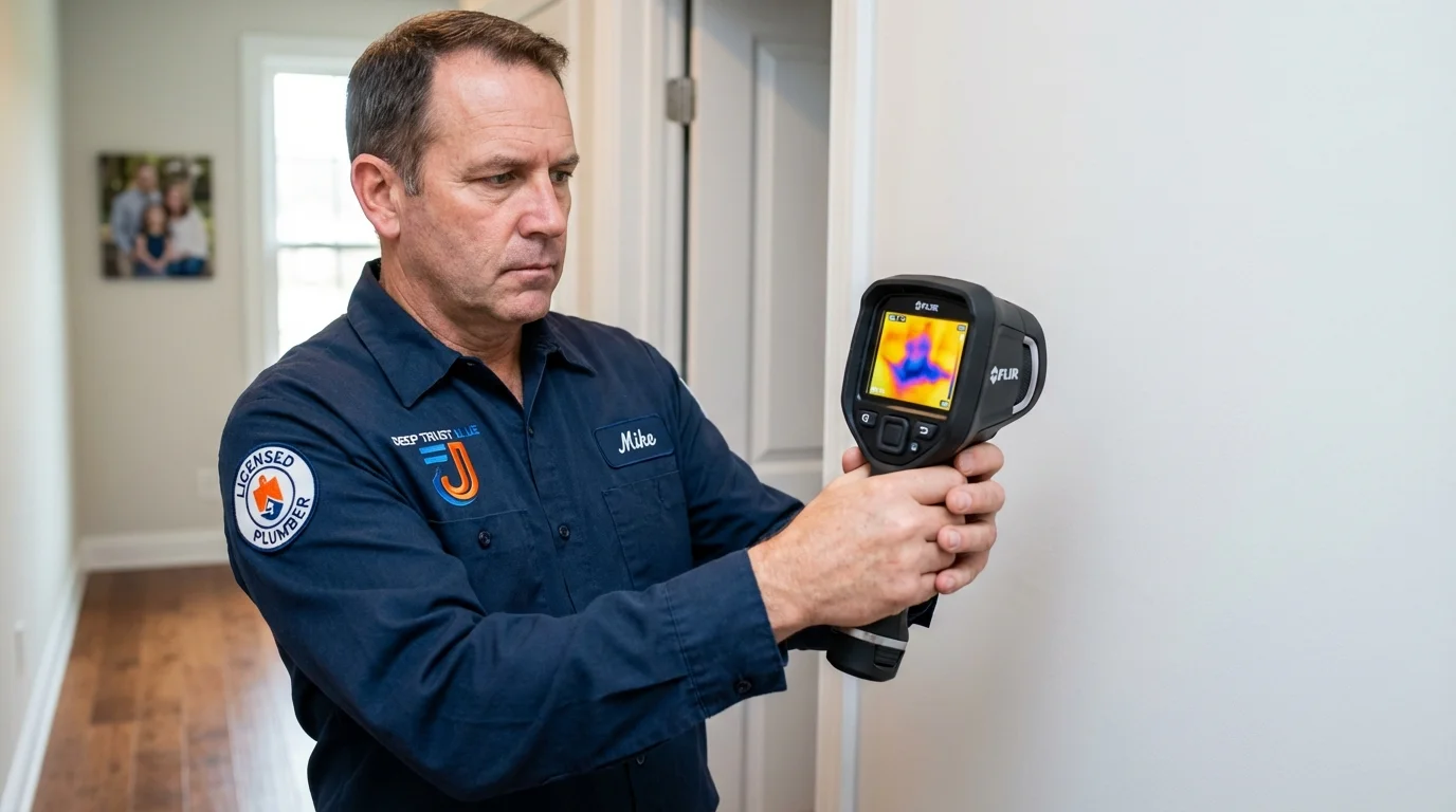 Thermal imaging leak detection by Johns Plumbing LLC in Colville